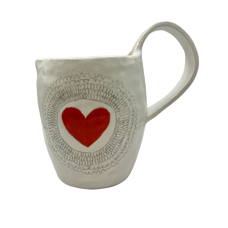 Ceramic Jug with Heart-Bespoke Designs