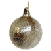 Champagne Glitter Glass Ornament With Sanded Exterior, Small, Set of 6-Bespoke Designs