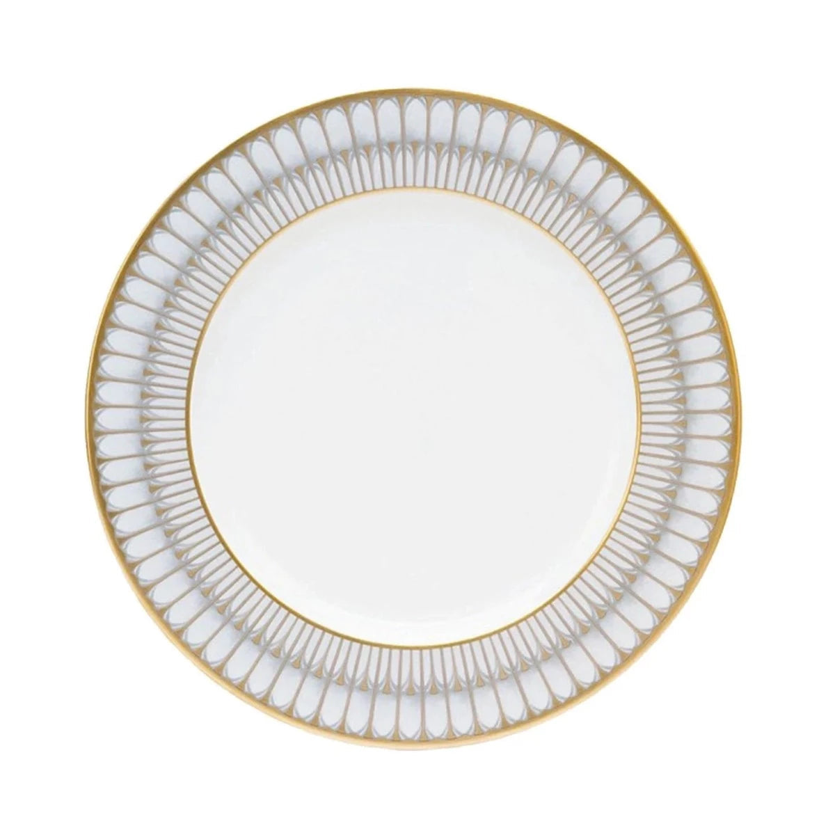 Deshoulieres Arcades Grey & Gold Dinner Plate-Bespoke Designs