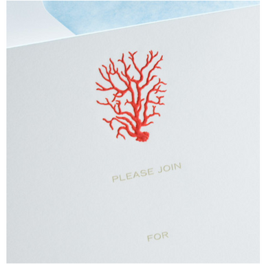 Fill In Invitations - Coral-Bespoke Designs