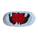 Hand-painted Ceramic Oval Platter, Red Moth-Bespoke Designs