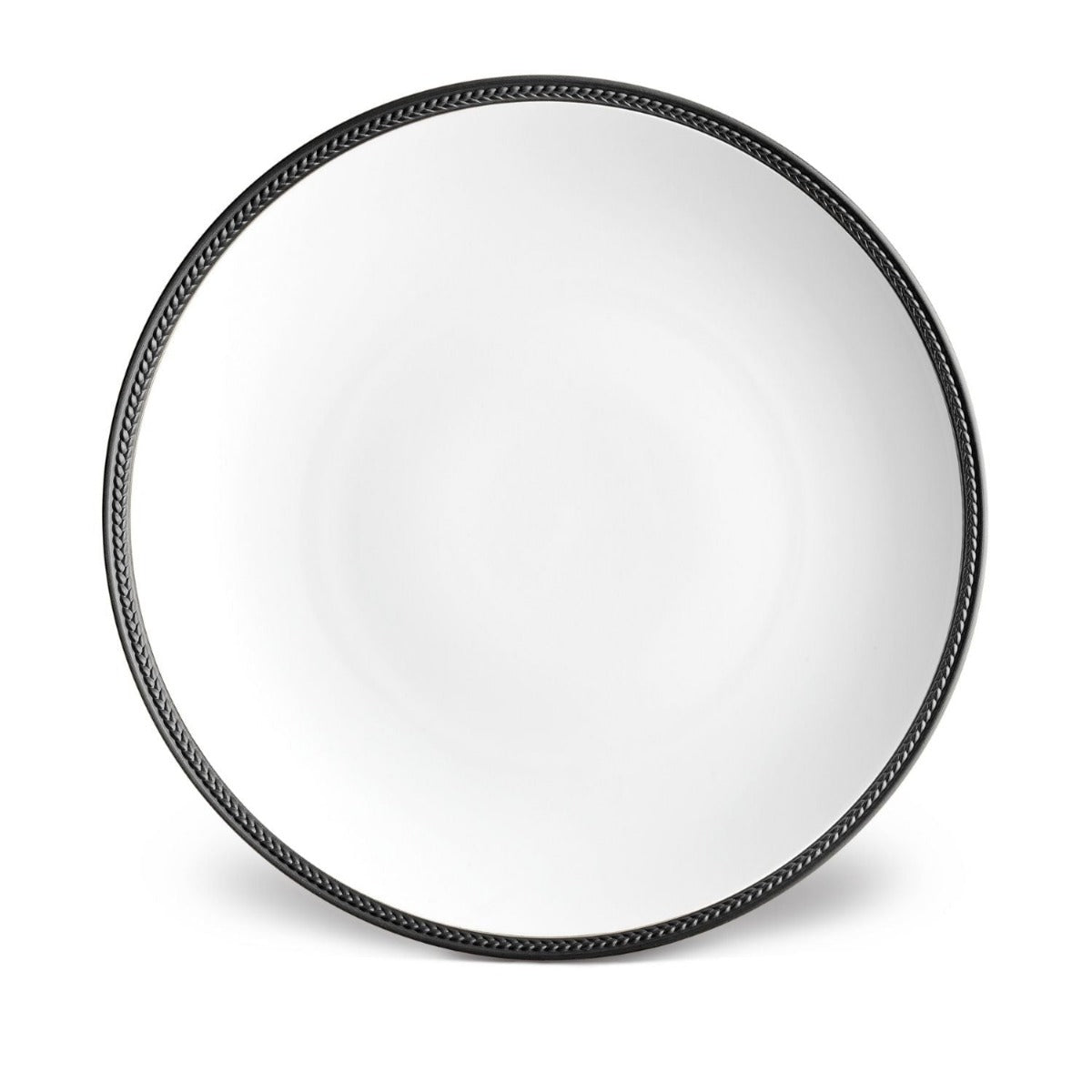 L'objet Soie Tressee Black Charger Plate-Bespoke Designs