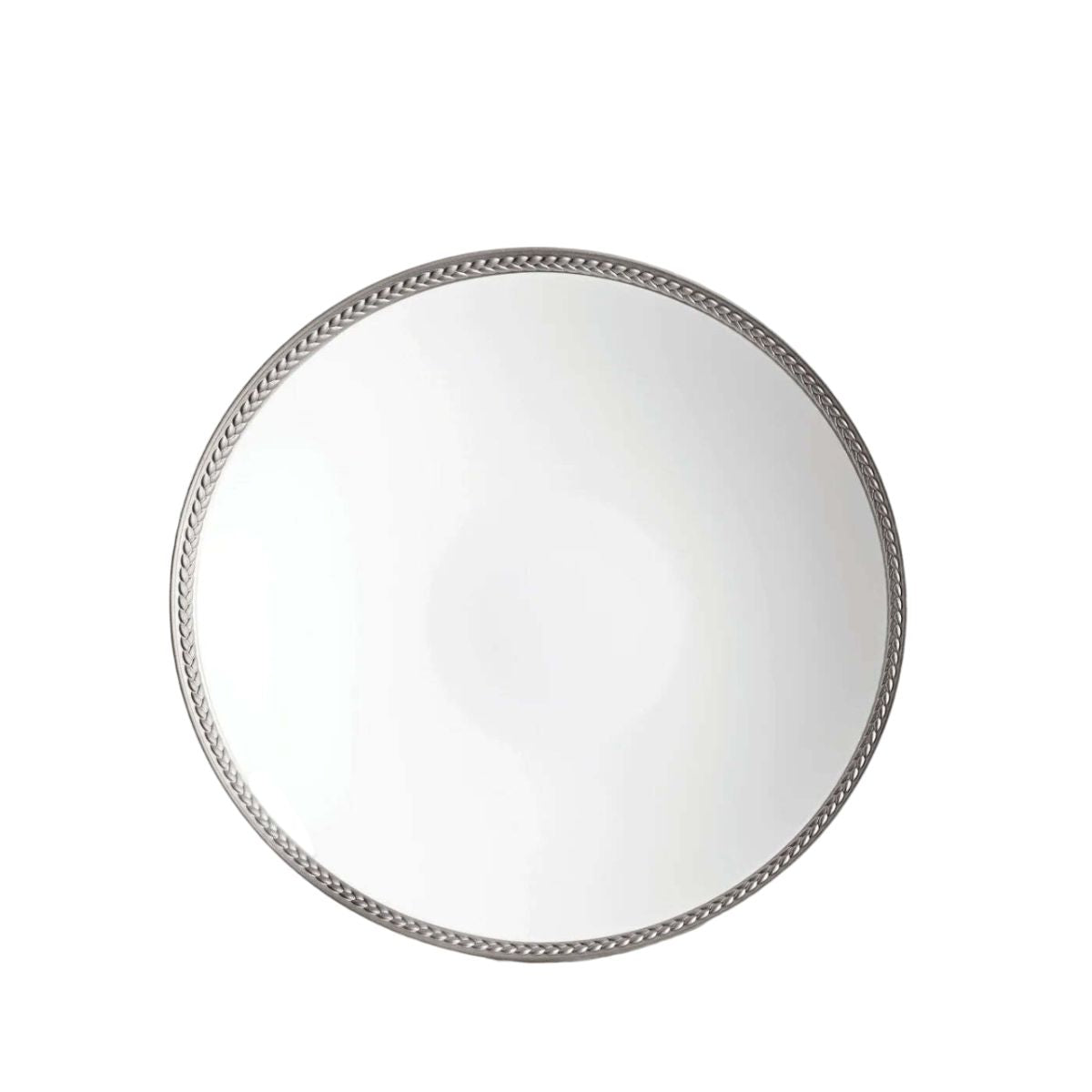 L'objet Soie Tressee Platinum Soup Plate-Bespoke Designs