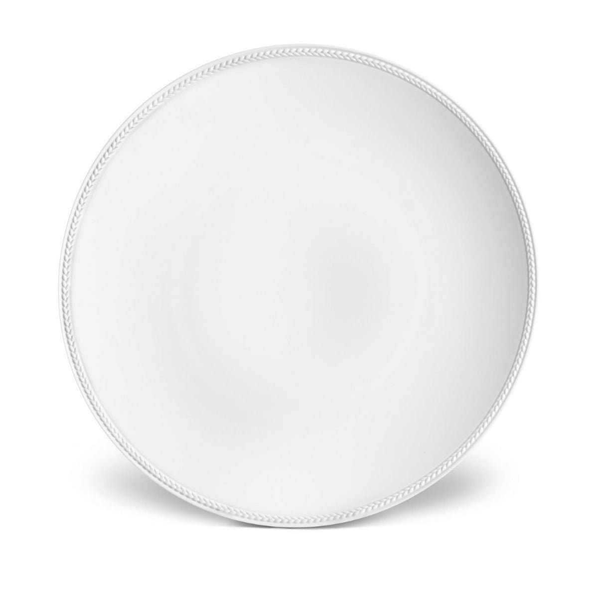 L'objet Soie Tressee White Charger Plate-Bespoke Designs