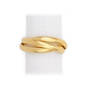 L'objet Three Ring Gold Napkin Rings-Bespoke Designs
