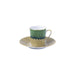 Marie Daâge Aloe Straight Coffee Cup & Saucer, Greens-Bespoke Designs