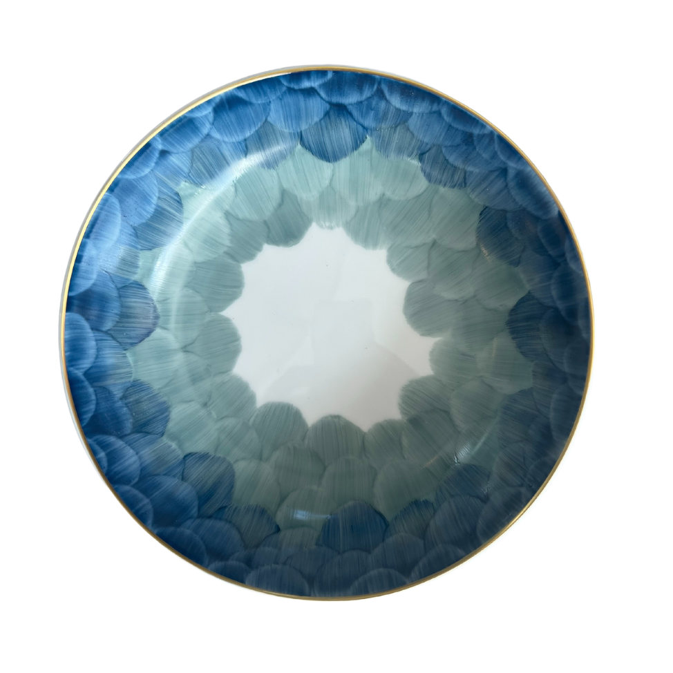 Marie Daâge Cercle D'Écailles Calotte Round Bowl, Blues-Bespoke Designs