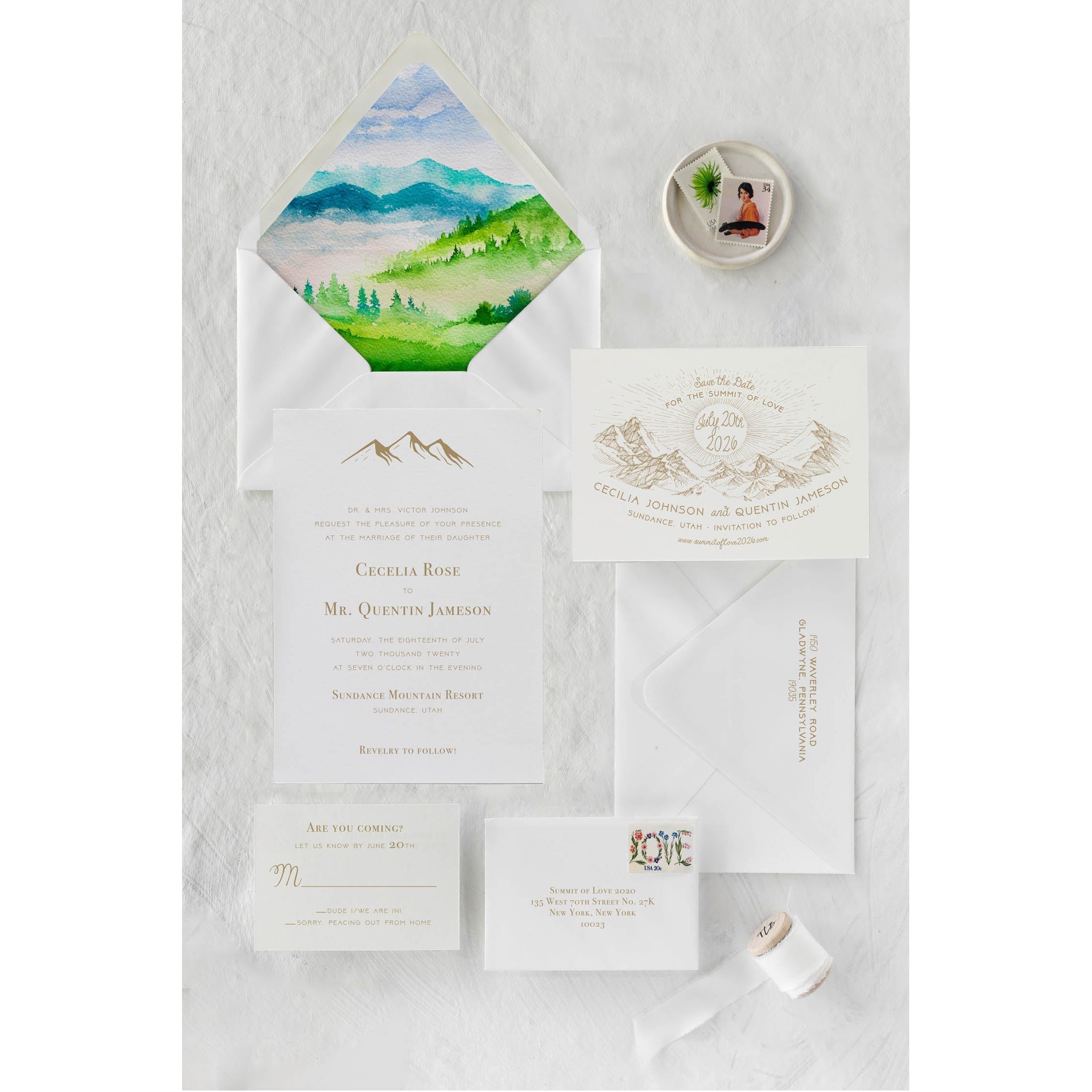 Semi-Bespoke Wedding Invitation-Bespoke Designs