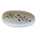 Oval Ceramic Dish, Red Wild Flowers-Bespoke Designs