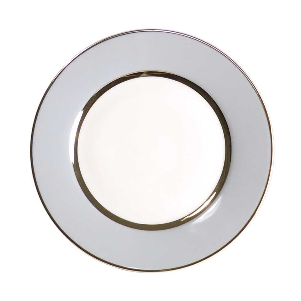 Royal Limoges Recamier Grey & Platinum Dinner Plate-Bespoke Designs