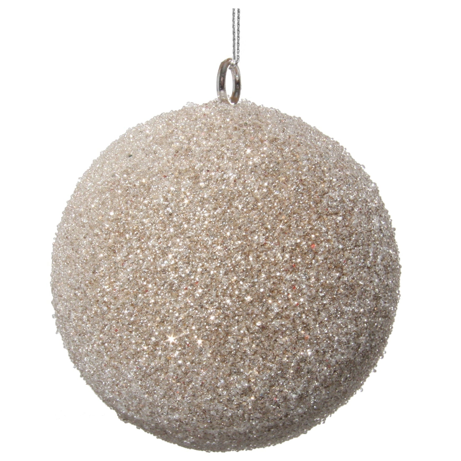 Sand Iced Bead Ornament, Set of 6-Bespoke Designs