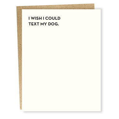Sapling Press "Dog Text" Greeting Card-Bespoke Designs