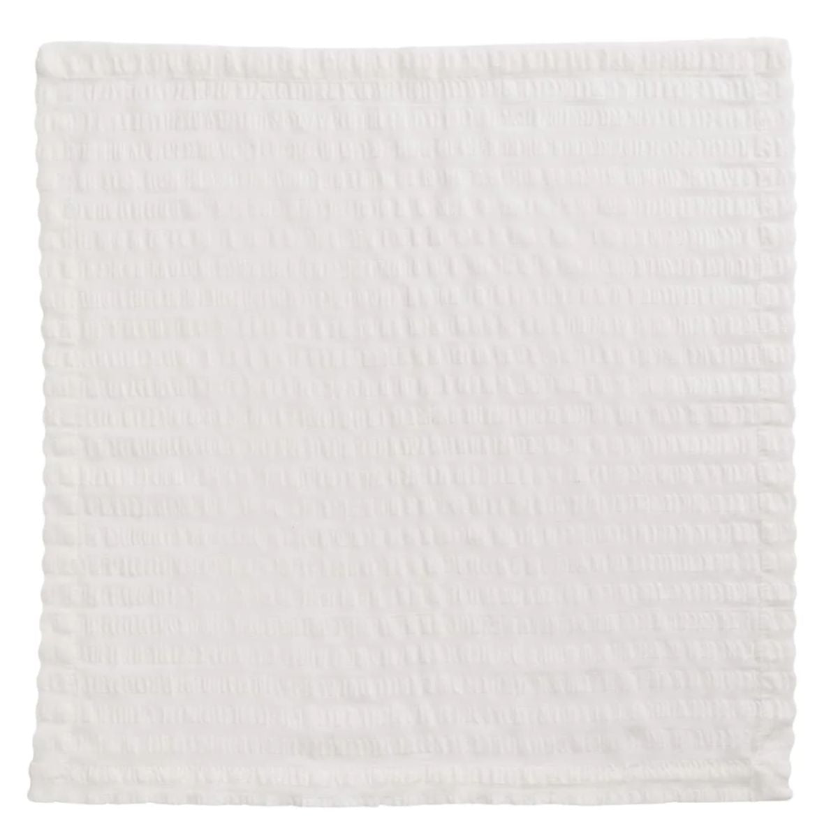 Seersucker Napkin, White, Set of 4-Bespoke Designs