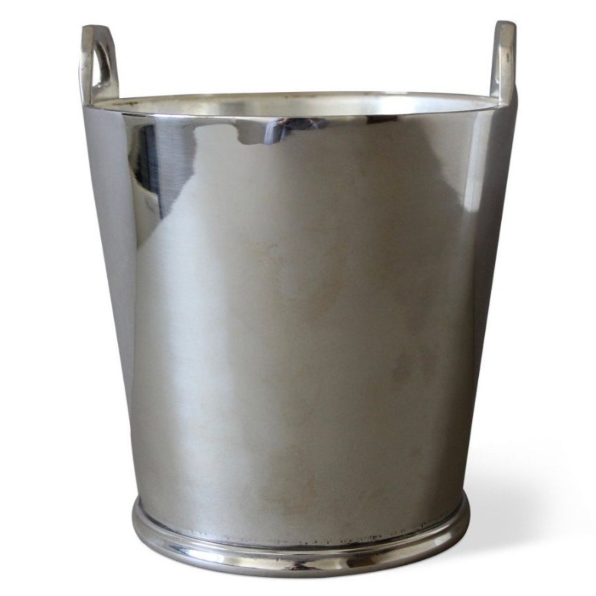 Vintage Hotel Silver Small Tab Handled Wine Cooler, 7"-Bespoke Designs