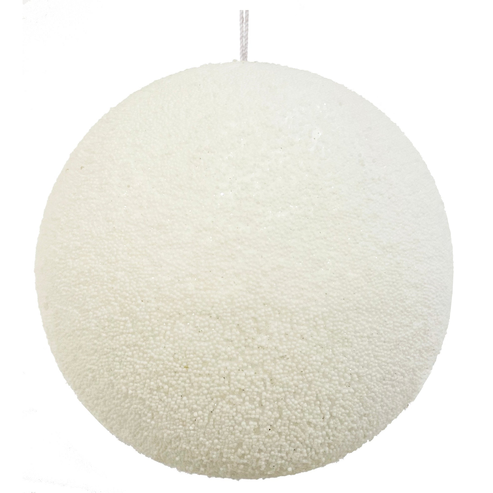 White Ice Ball Ornament, Large, Set of 4-Bespoke Designs